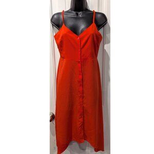 ASOS Red Button Up Dress (Women's Size 6 US)